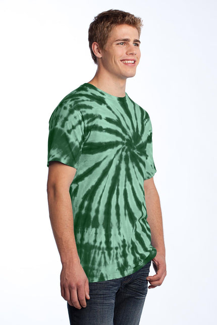 Port & Company - Tie-Dye Tee. PC147 - Forest Green - Union Prints