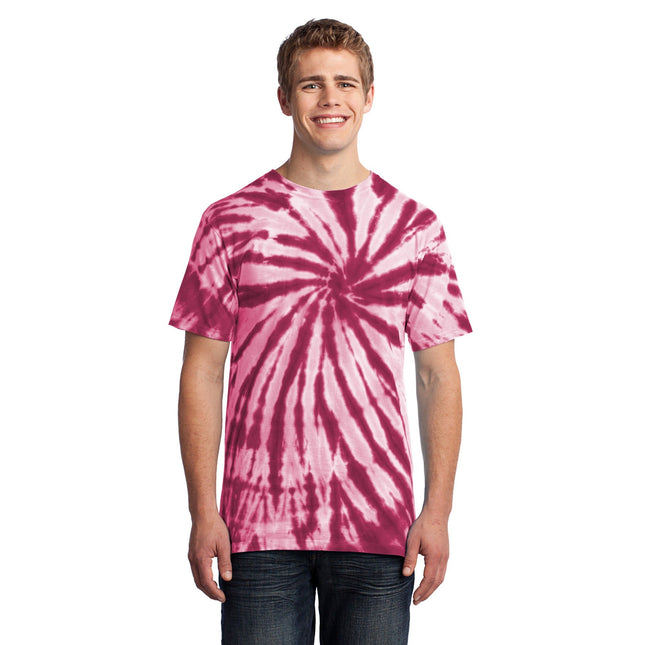 Port & Company - Tie-Dye Tee. PC147 - Maroon - Union Prints