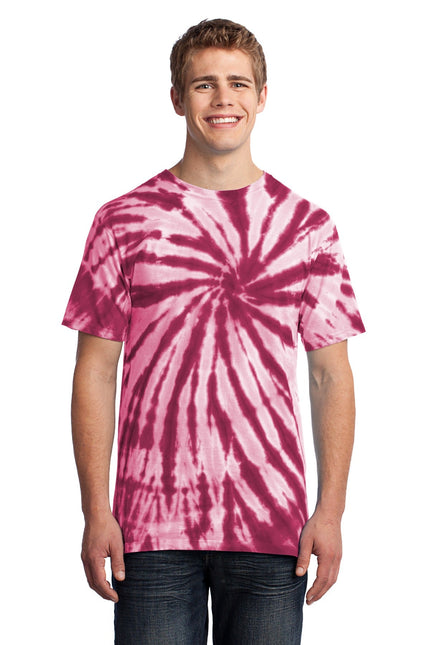 Port & Company - Tie-Dye Tee. PC147 - Maroon - Union Prints