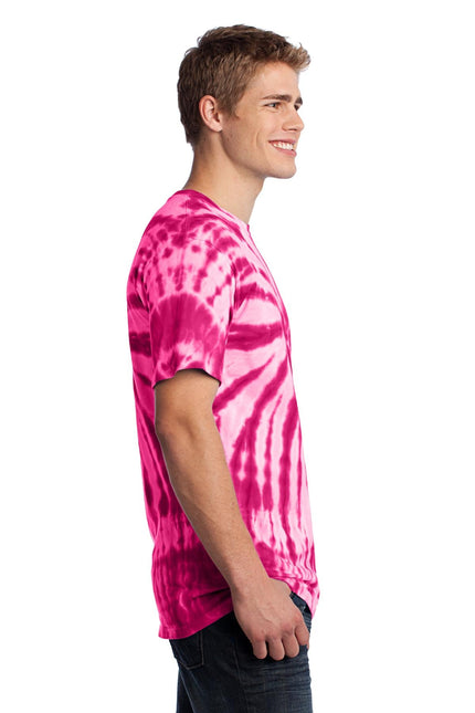 Port & Company - Tie-Dye Tee. PC147 - Pink - Union Prints