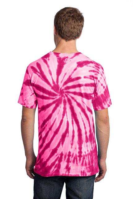 Port & Company - Tie-Dye Tee. PC147 - Pink - Union Prints