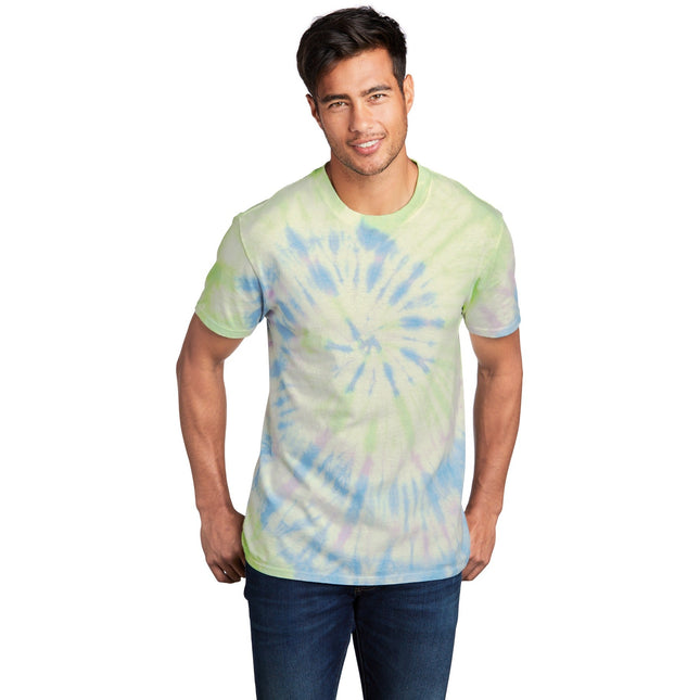 Port & Company - Tie-Dye Tee. PC147 - Watercolor Spiral - Union Prints