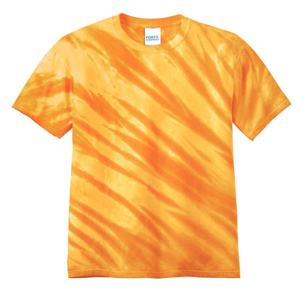 Port & Company - Tiger Stripe Tie-Dye Tee. PC148 - Gold - Union Prints