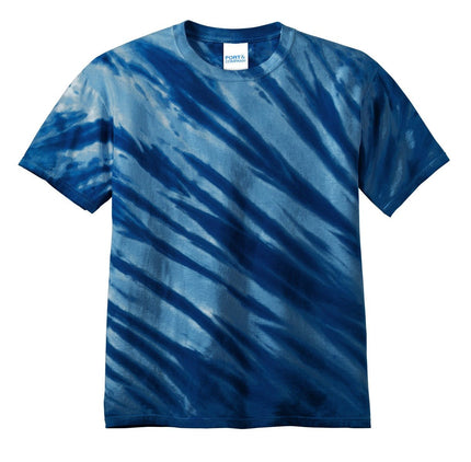 Port & Company - Tiger Stripe Tie-Dye Tee. PC148 - Navy - Union Prints