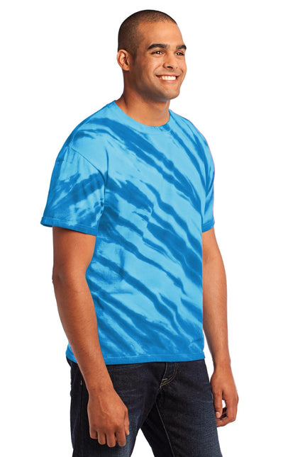 Port & Company - Tiger Stripe Tie-Dye Tee. PC148 - Royal - Union Prints