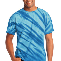Port & Company - Tiger Stripe Tie-Dye Tee. PC148 - Royal - Union Prints