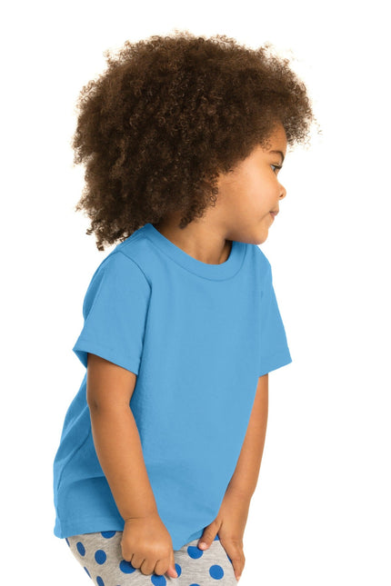 Port & Company Toddler Core Cotton Tee. CAR54T - Aquatic Blue - Union Prints