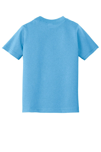 Port & Company Toddler Core Cotton Tee. CAR54T - Aquatic Blue - Union Prints