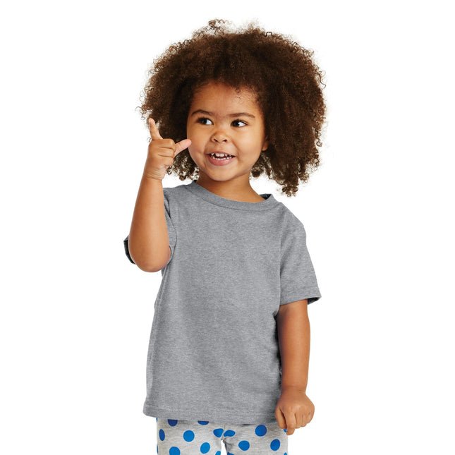 Port & Company Toddler Core Cotton Tee. CAR54T - Athletic Heather - Union Prints