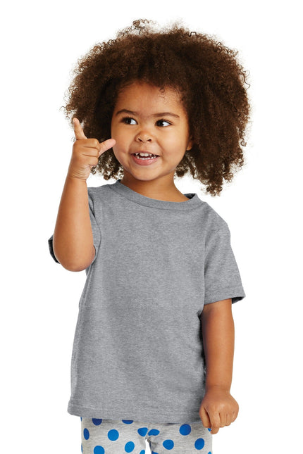 Port & Company Toddler Core Cotton Tee. CAR54T - Athletic Heather - Union Prints