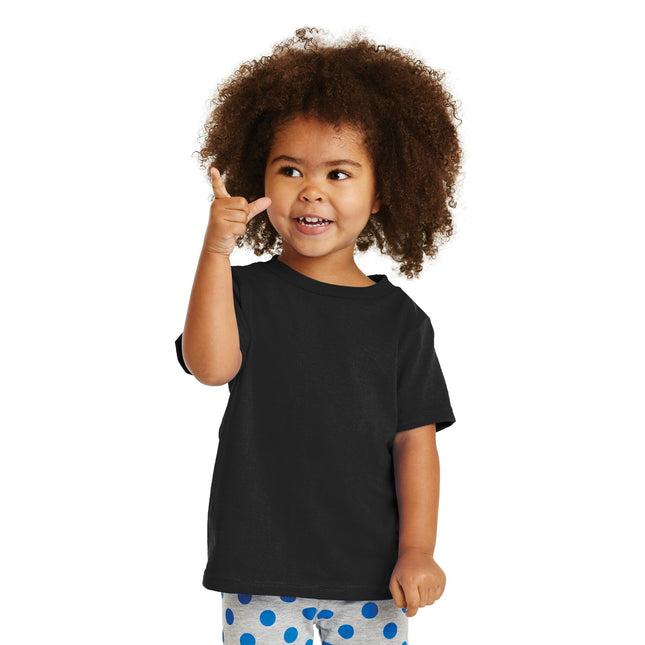 Port & Company Toddler Core Cotton Tee. CAR54T - Jet Black - Union Prints