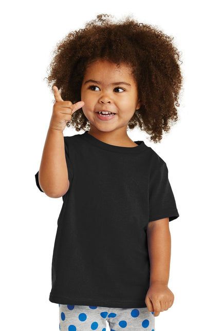 Port & Company Toddler Core Cotton Tee. CAR54T - Jet Black - Union Prints