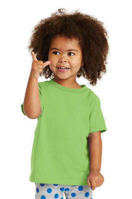 Port & Company Toddler Core Cotton Tee. CAR54T - Lime - Union Prints
