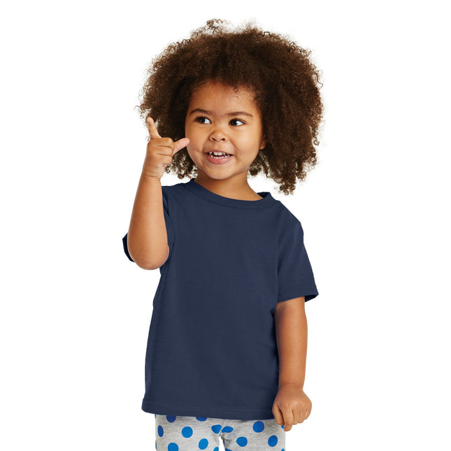 Port & Company Toddler Core Cotton Tee. CAR54T - Navy - Union Prints