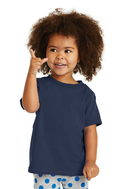 Port & Company Toddler Core Cotton Tee. CAR54T - Navy - Union Prints