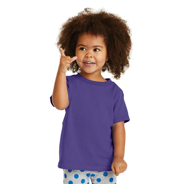 Port & Company Toddler Core Cotton Tee. CAR54T - Purple - Union Prints