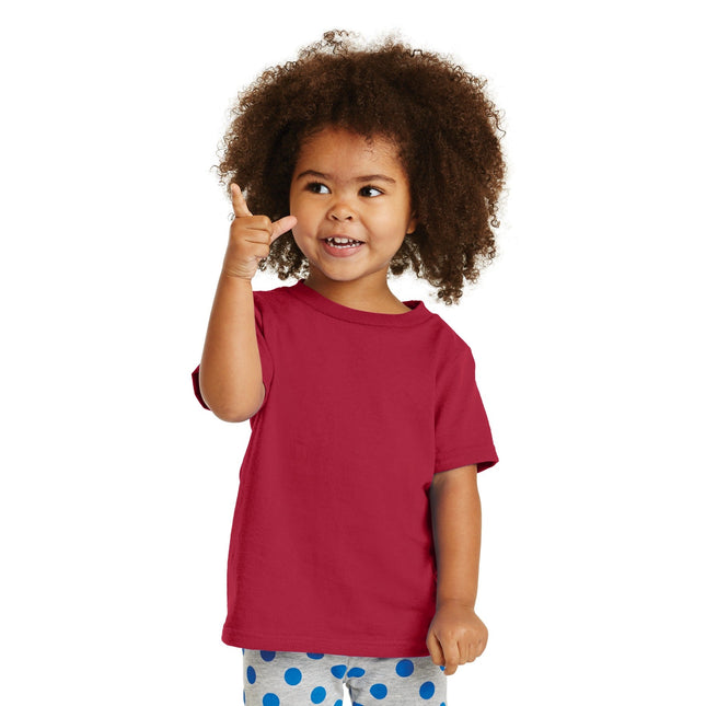 Port & Company Toddler Core Cotton Tee. CAR54T - Red - Union Prints