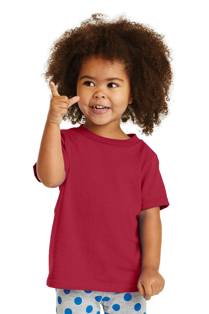 Port & Company Toddler Core Cotton Tee. CAR54T - Red - Union Prints