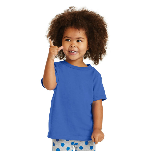 Port & Company Toddler Core Cotton Tee. CAR54T - Royal - Union Prints