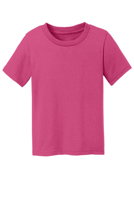 Port & Company Toddler Core Cotton Tee. CAR54T - Sangria - Union Prints