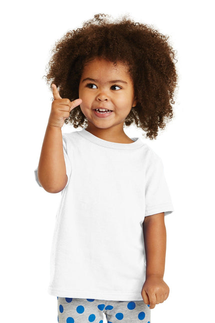 Port & Company Toddler Core Cotton Tee. CAR54T - White - Union Prints