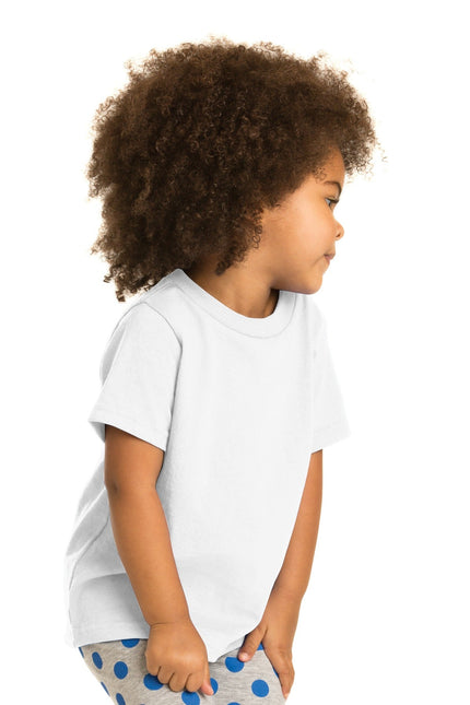 Port & Company Toddler Core Cotton Tee. CAR54T - White - Union Prints