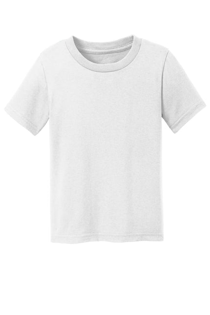 Port & Company Toddler Core Cotton Tee. CAR54T - White - Union Prints