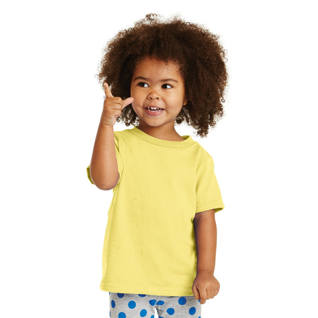 Port & Company Toddler Core Cotton Tee. CAR54T - Yellow - Union Prints