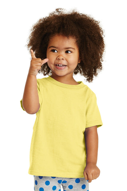 Port & Company Toddler Core Cotton Tee. CAR54T - Yellow - Union Prints