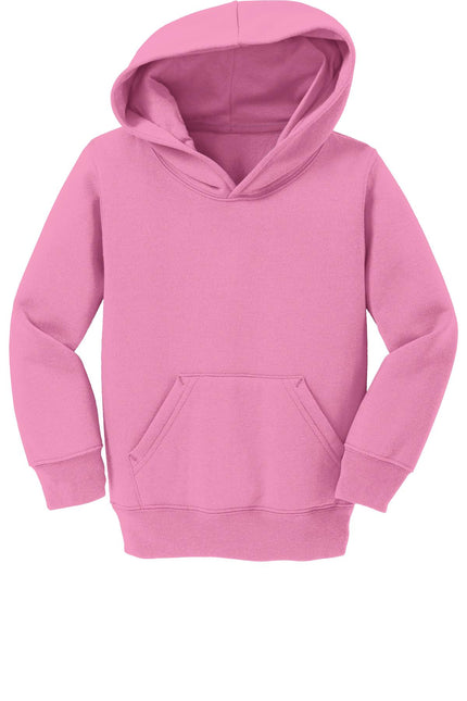 Port & Company Toddler Core Fleece Pullover Hooded Sweatshirt. CAR78TH - Candy Pink - Union Prints