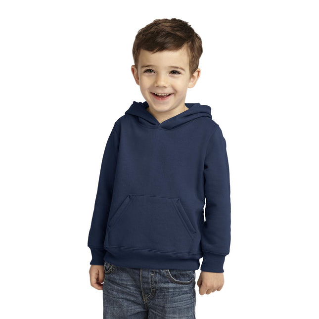 Port & Company Toddler Core Fleece Pullover Hooded Sweatshirt. CAR78TH - Navy - Union Prints