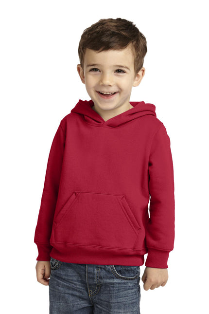 Port & Company Toddler Core Fleece Pullover Hooded Sweatshirt. CAR78TH - Red - Union Prints
