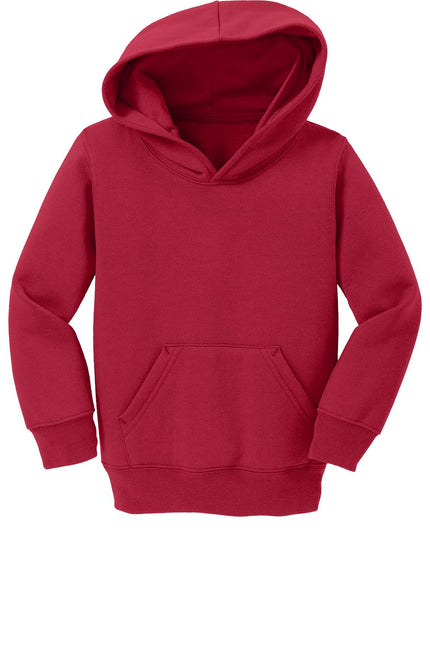 Port & Company Toddler Core Fleece Pullover Hooded Sweatshirt. CAR78TH - Red - Union Prints