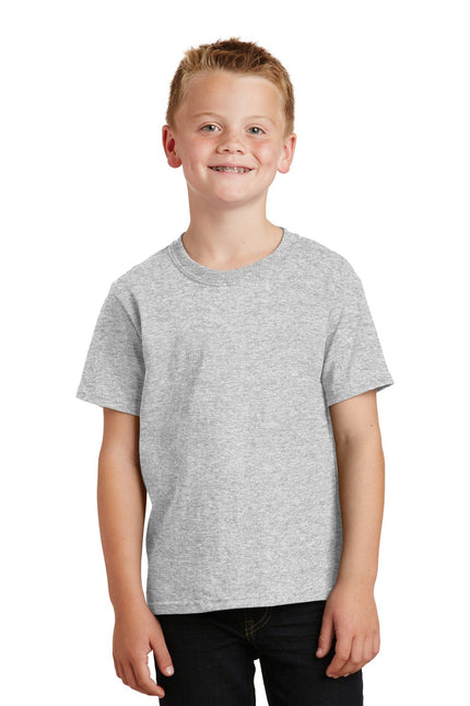 Port & Company - Youth Core Cotton Tee. PC54Y - Ash - Union Prints