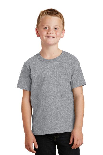 Port & Company - Youth Core Cotton Tee. PC54Y - Athletic Heather - Union Prints