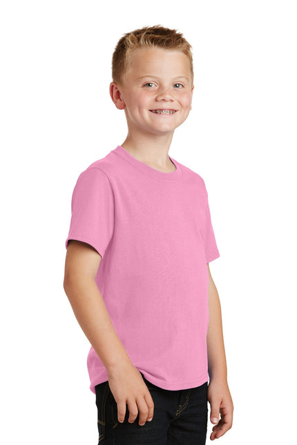 Port & Company - Youth Core Cotton Tee. PC54Y - Candy Pink - Union Prints
