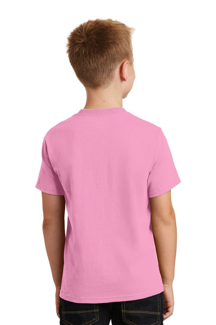 Port & Company - Youth Core Cotton Tee. PC54Y - Candy Pink - Union Prints