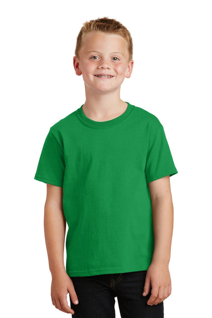 Port & Company - Youth Core Cotton Tee. PC54Y - Clover Green - Union Prints
