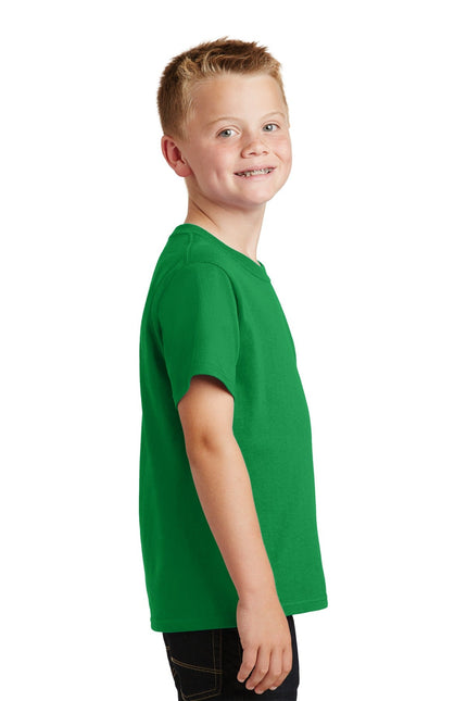 Port & Company - Youth Core Cotton Tee. PC54Y - Clover Green - Union Prints