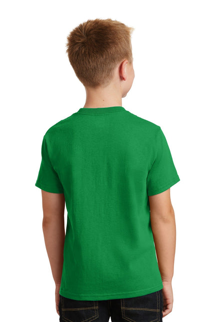 Port & Company - Youth Core Cotton Tee. PC54Y - Clover Green - Union Prints