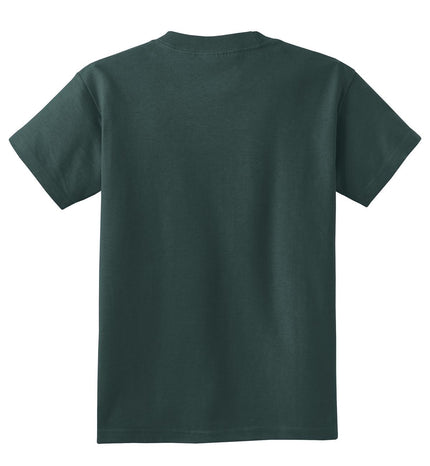 Port & Company - Youth Core Cotton Tee. PC54Y - Dark Green - Union Prints