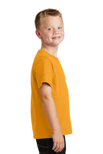 Port & Company - Youth Core Cotton Tee. PC54Y - Gold - Union Prints