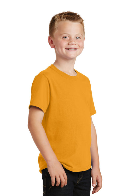 Port & Company - Youth Core Cotton Tee. PC54Y - Gold - Union Prints