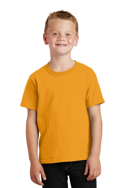 Port & Company - Youth Core Cotton Tee. PC54Y - Gold - Union Prints