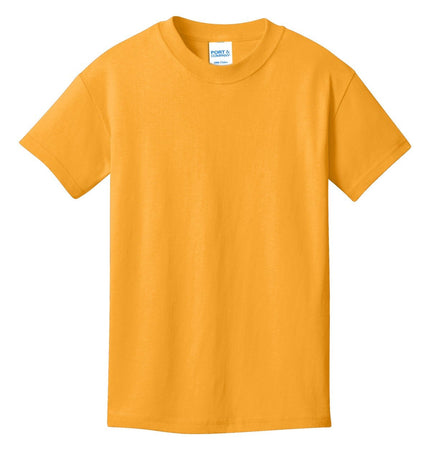 Port & Company - Youth Core Cotton Tee. PC54Y - Gold - Union Prints