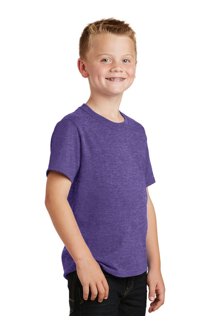 Port & Company - Youth Core Cotton Tee. PC54Y - Heather Purple - Union Prints