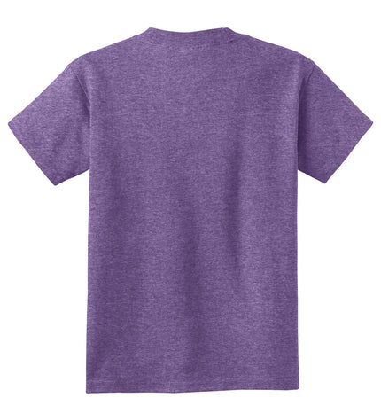 Port & Company - Youth Core Cotton Tee. PC54Y - Heather Purple - Union Prints