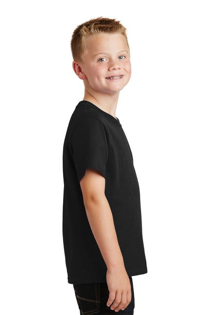 Port & Company - Youth Core Cotton Tee. PC54Y - Jet Black - Union Prints