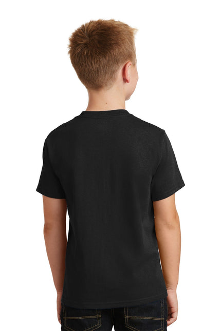 Port & Company - Youth Core Cotton Tee. PC54Y - Jet Black - Union Prints