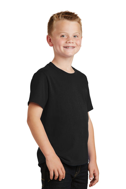 Port & Company - Youth Core Cotton Tee. PC54Y - Jet Black - Union Prints